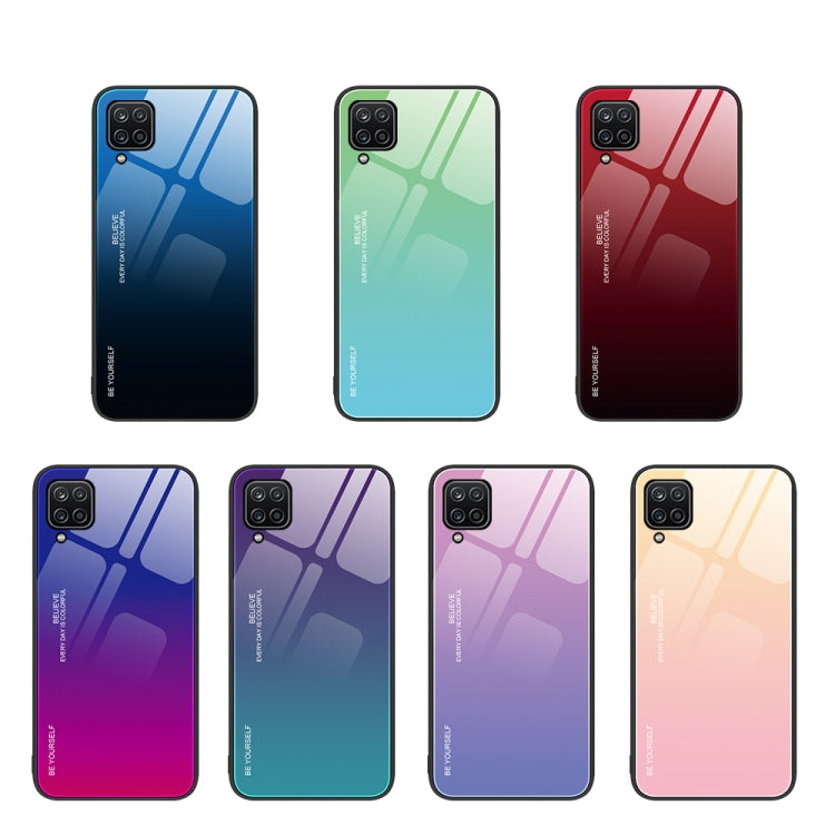 Custodia in vetro a colori sfumati, For Samsung Galaxy A12 5G, For Samsung Galaxy A52, For Samsung Galaxy A53 5G