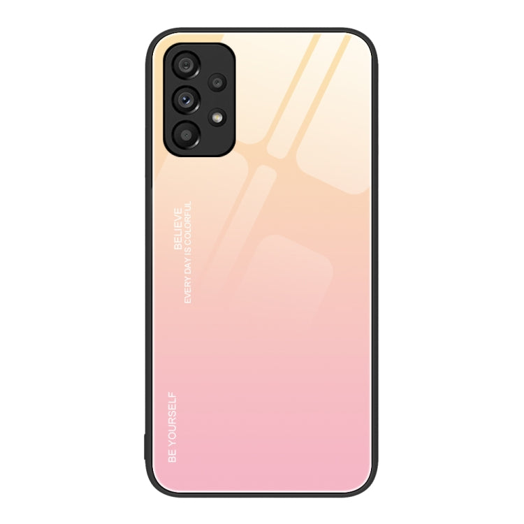 Custodia in vetro a colori sfumati, For Samsung Galaxy A12 5G, For Samsung Galaxy A52, For Samsung Galaxy A53 5G