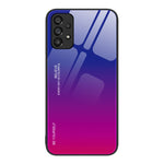 Custodia in vetro a colori sfumati, For Samsung Galaxy A12 5G, For Samsung Galaxy A52, For Samsung Galaxy A53 5G