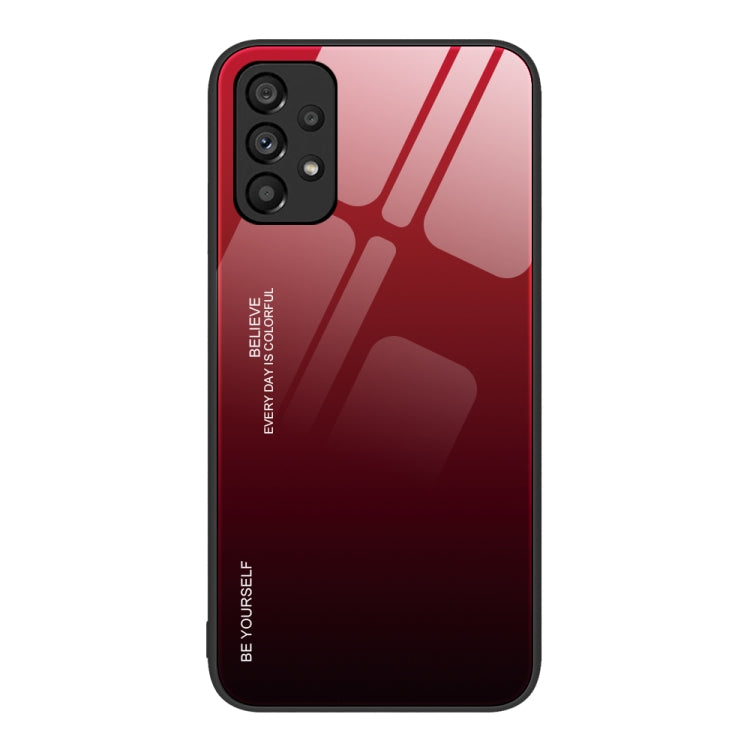 Custodia in vetro a colori sfumati, For Samsung Galaxy A12 5G, For Samsung Galaxy A52, For Samsung Galaxy A53 5G