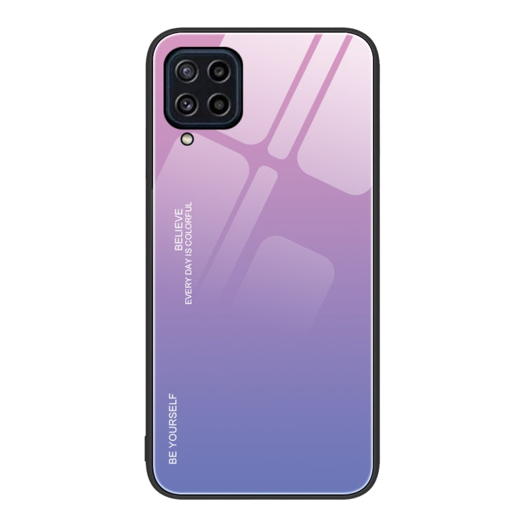 Custodia in vetro a colori sfumati, For Samsung Galaxy M32, For Samsung Galaxy M52 5G, For Samsung Galaxy S21 5G