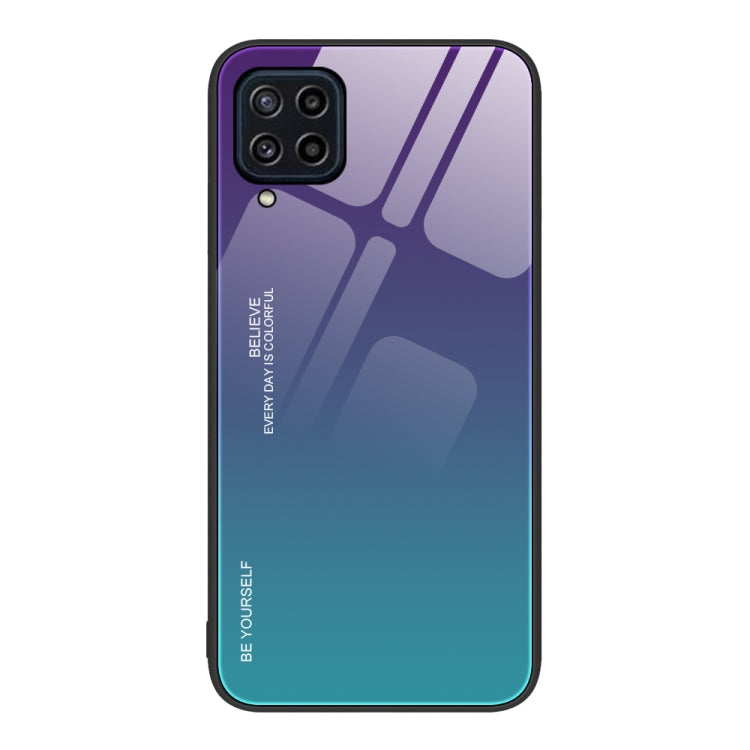 Custodia in vetro a colori sfumati, For Samsung Galaxy M32, For Samsung Galaxy M52 5G, For Samsung Galaxy S21 5G