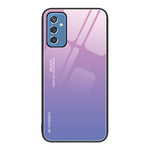 Custodia in vetro a colori sfumati, For Samsung Galaxy M32, For Samsung Galaxy M52 5G, For Samsung Galaxy S21 5G