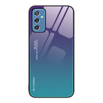Custodia in vetro a colori sfumati, For Samsung Galaxy M32, For Samsung Galaxy M52 5G, For Samsung Galaxy S21 5G