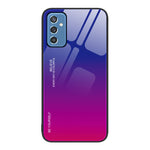 Custodia in vetro a colori sfumati, For Samsung Galaxy M32, For Samsung Galaxy M52 5G, For Samsung Galaxy S21 5G
