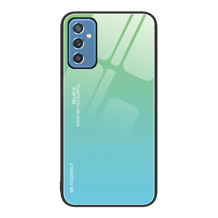 Custodia in vetro a colori sfumati, For Samsung Galaxy M32, For Samsung Galaxy M52 5G, For Samsung Galaxy S21 5G