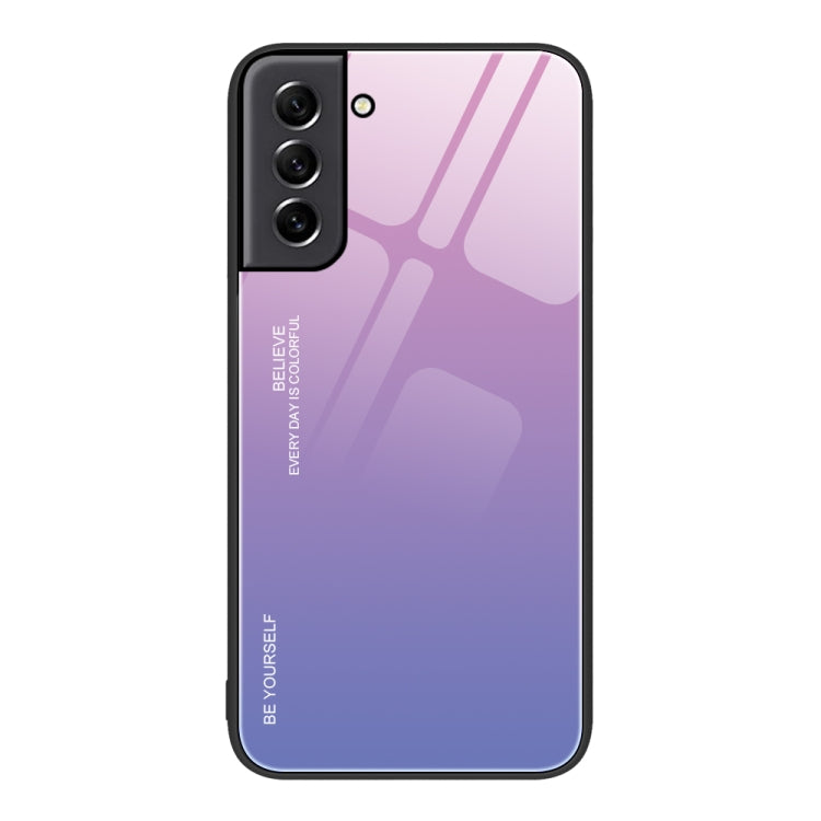 Custodia in vetro a colori sfumati, For Samsung Galaxy M32, For Samsung Galaxy M52 5G, For Samsung Galaxy S21 5G