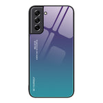 Custodia in vetro a colori sfumati, For Samsung Galaxy M32, For Samsung Galaxy M52 5G, For Samsung Galaxy S21 5G