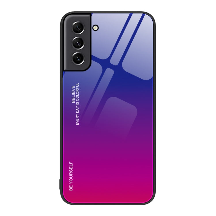 Custodia in vetro a colori sfumati, For Samsung Galaxy M32, For Samsung Galaxy M52 5G, For Samsung Galaxy S21 5G