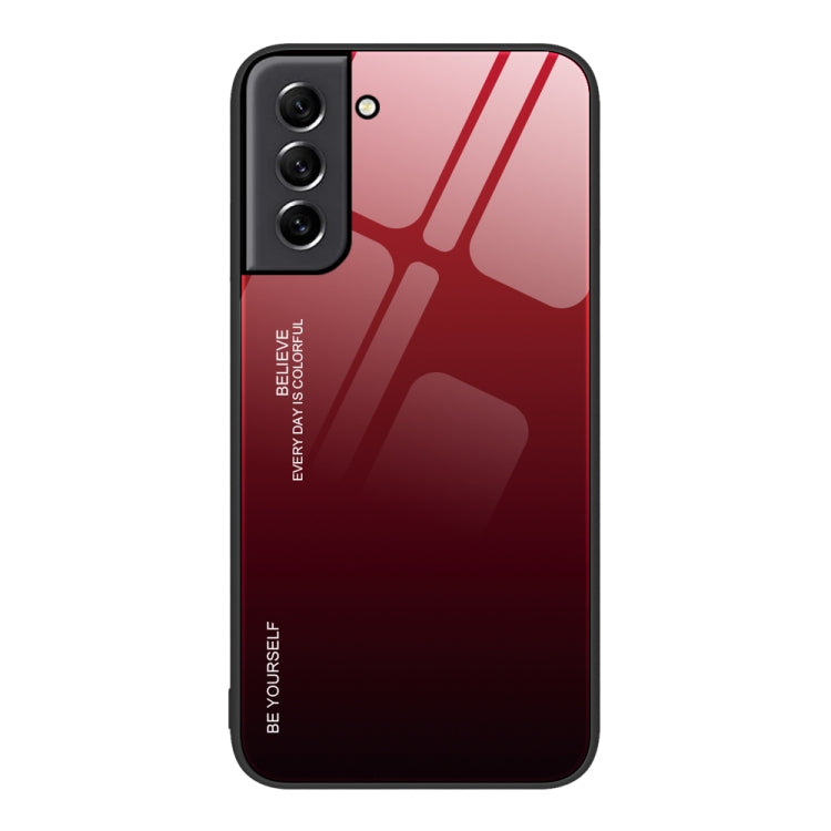 Custodia in vetro a colori sfumati, For Samsung Galaxy M32, For Samsung Galaxy M52 5G, For Samsung Galaxy S21 5G