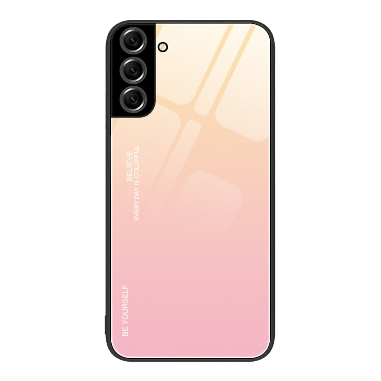 Custodia in vetro a colori sfumati, For Samsung Galaxy S22+ 5G