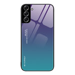 Custodia in vetro a colori sfumati, For Samsung Galaxy S22+ 5G