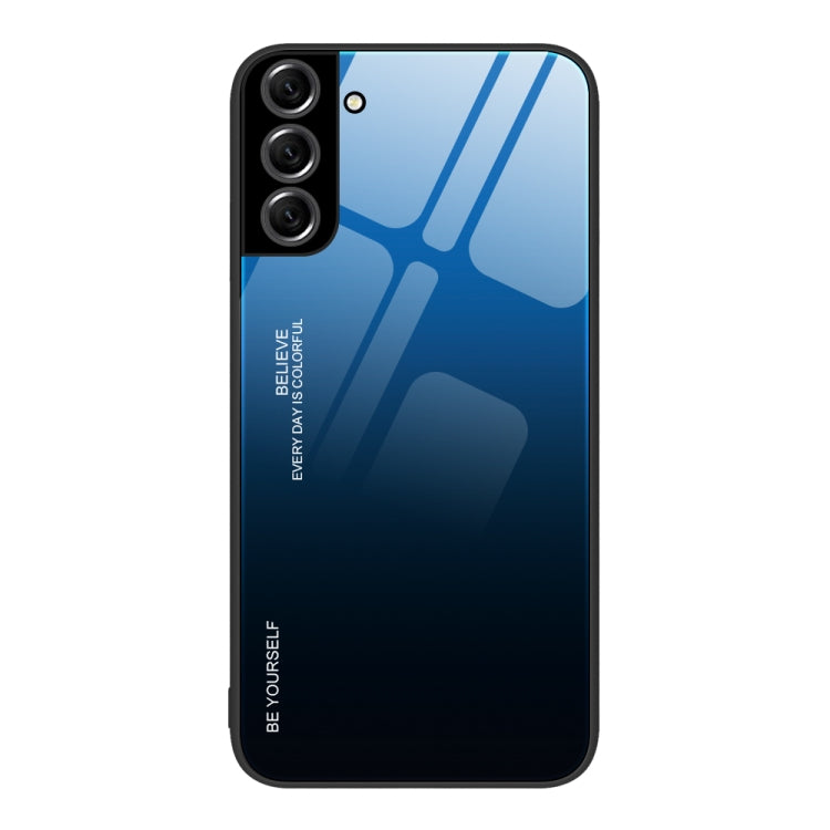 Custodia in vetro a colori sfumati, For Samsung Galaxy S22+ 5G