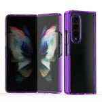 Custodia per telefono protettiva trasparente in acrilico + TPU, For Samsung Galaxy Z Fold4, For Samsung Galaxy Z Flip3 5G, For Samsung Galaxy Z Flip4, For Samsung Galaxy Z Fold3 5G