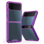 Custodia per telefono protettiva trasparente in acrilico + TPU, For Samsung Galaxy Z Fold4, For Samsung Galaxy Z Flip3 5G, For Samsung Galaxy Z Flip4, For Samsung Galaxy Z Fold3 5G