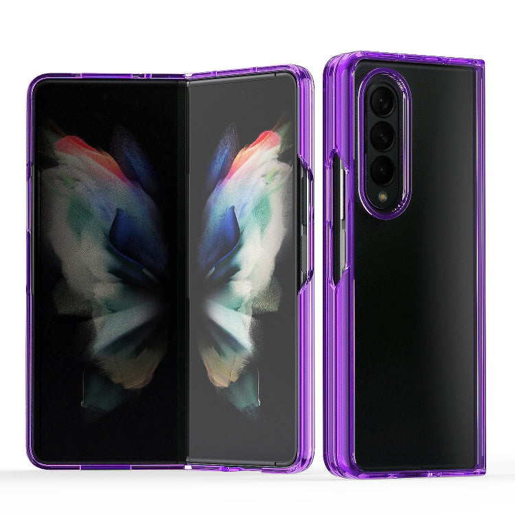 Custodia per telefono protettiva trasparente in acrilico + TPU, For Samsung Galaxy Z Fold4, For Samsung Galaxy Z Flip3 5G, For Samsung Galaxy Z Flip4, For Samsung Galaxy Z Fold3 5G
