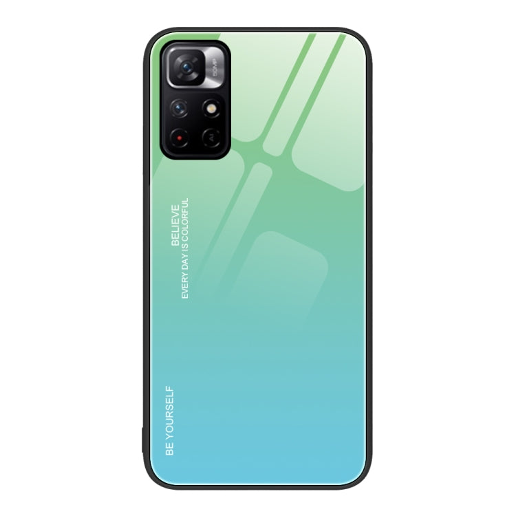 Custodia in vetro a colori sfumati, For Xiaomi Redmi 10C, For Xiaomi Redmi Note 11 5G/Poco M4 Pro, For Xiaomi Redmi K40S
