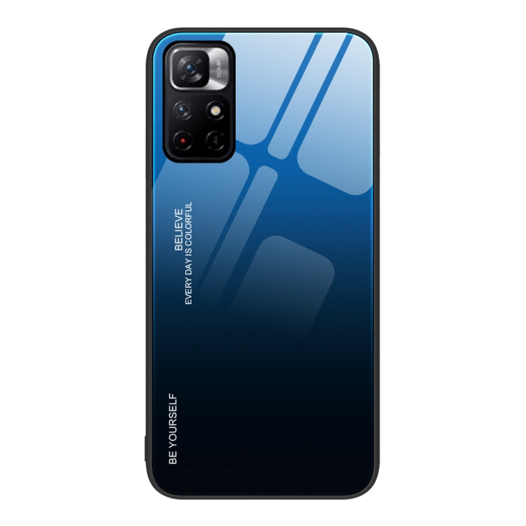 Custodia in vetro a colori sfumati, For Xiaomi Redmi 10C, For Xiaomi Redmi Note 11 5G/Poco M4 Pro, For Xiaomi Redmi K40S