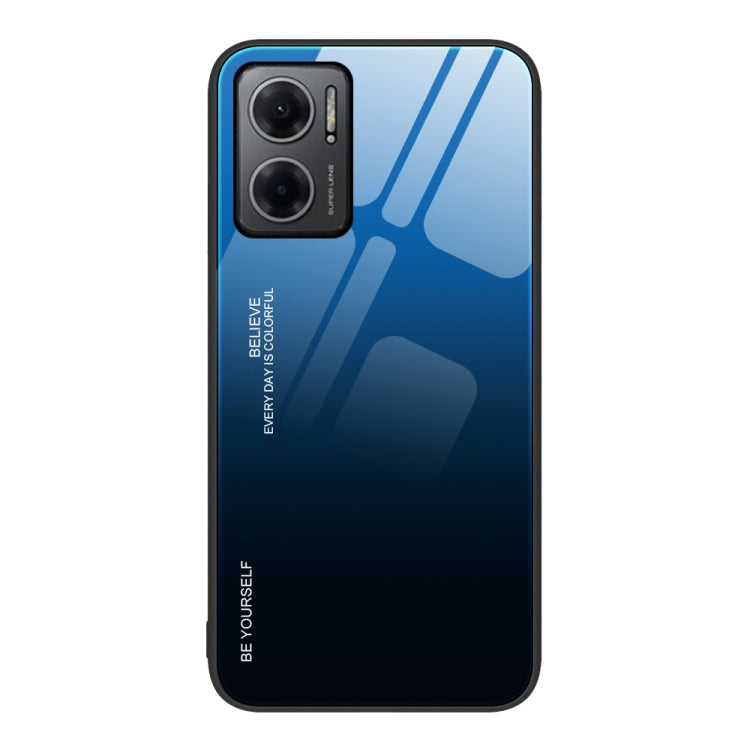 Custodia in vetro a colori sfumati, For Xiaomi Redmi Note 11E, For Xiaomi Redmi Note 11T Pro, For Xiaomi Poco X4 Pro 5G