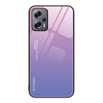 Custodia in vetro a colori sfumati, For Xiaomi Redmi Note 11E, For Xiaomi Redmi Note 11T Pro, For Xiaomi Poco X4 Pro 5G
