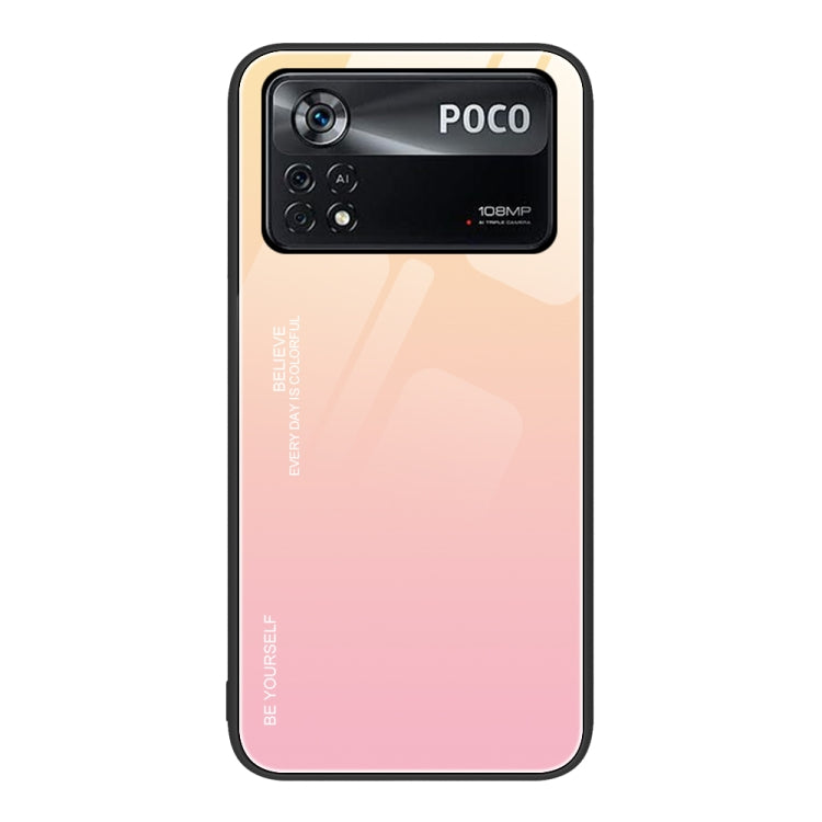 Custodia in vetro a colori sfumati, For Xiaomi Redmi Note 11E, For Xiaomi Redmi Note 11T Pro, For Xiaomi Poco X4 Pro 5G