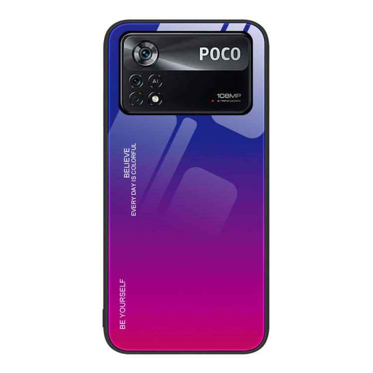 Custodia in vetro a colori sfumati, For Xiaomi Redmi Note 11E, For Xiaomi Redmi Note 11T Pro, For Xiaomi Poco X4 Pro 5G