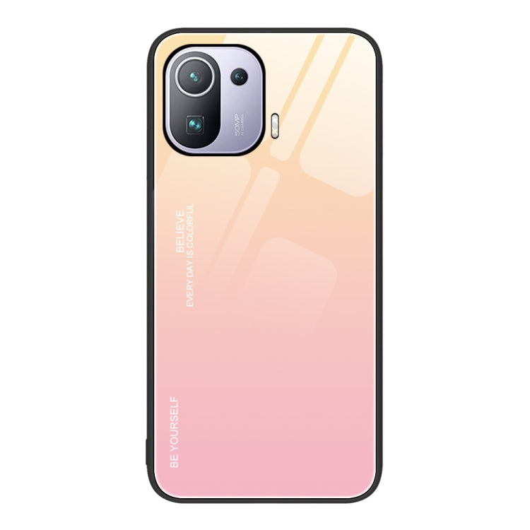 Custodia in vetro a colori sfumati, For Xiaomi Mi 11 Pro, For Xiaomi Mi 11 Ultra, For Xiaomi 12 Pro