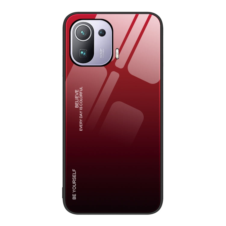 Custodia in vetro a colori sfumati, For Xiaomi Mi 11 Pro, For Xiaomi Mi 11 Ultra, For Xiaomi 12 Pro