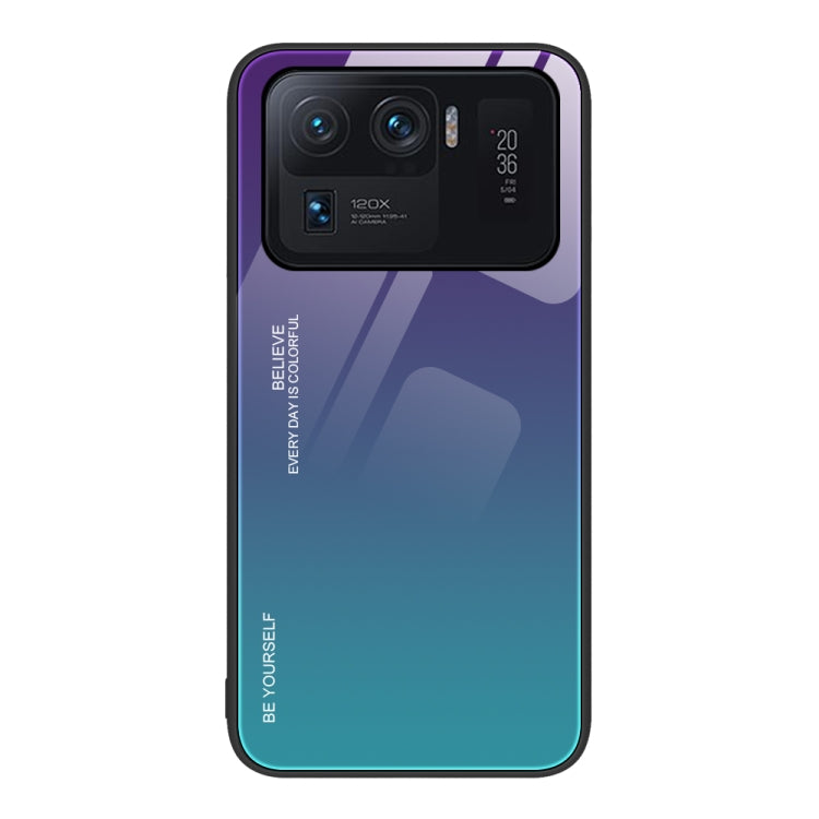 Custodia in vetro a colori sfumati, For Xiaomi Mi 11 Pro, For Xiaomi Mi 11 Ultra, For Xiaomi 12 Pro