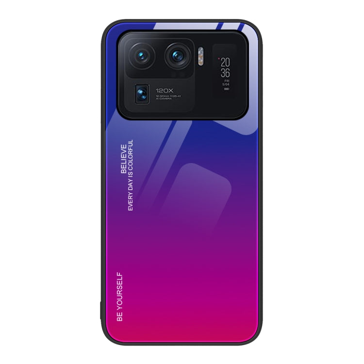 Custodia in vetro a colori sfumati, For Xiaomi Mi 11 Pro, For Xiaomi Mi 11 Ultra, For Xiaomi 12 Pro