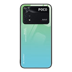 Custodia in vetro a colori sfumati, For Xiaomi Poco M4 Pro 4G