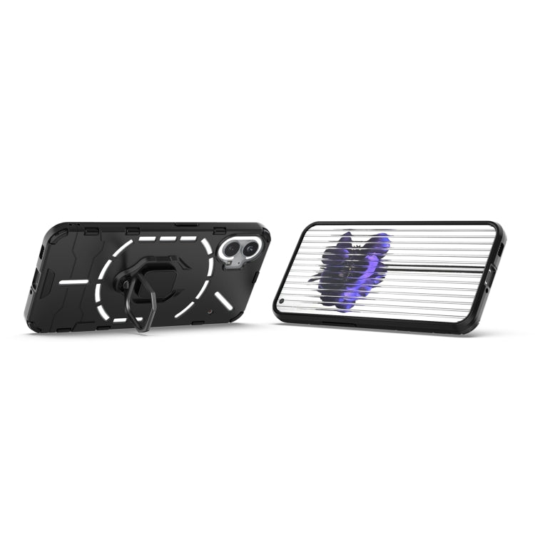 Custodia protettiva antiurto per PC + TPU con supporto per anello magnetico, For Nothing Phone 1