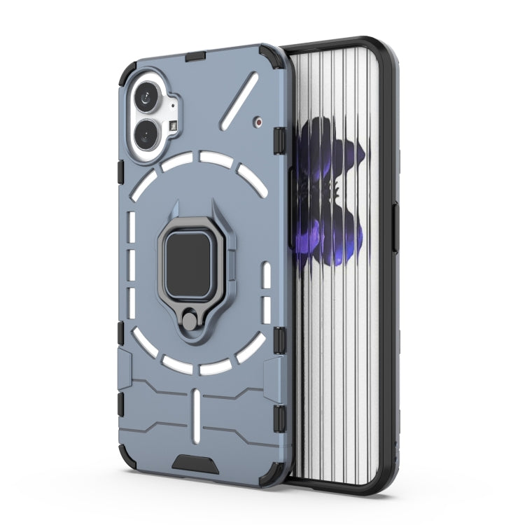 Custodia protettiva antiurto per PC + TPU con supporto per anello magnetico, For Nothing Phone 1