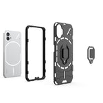 Custodia protettiva antiurto per PC + TPU con supporto per anello magnetico, For Nothing Phone 1
