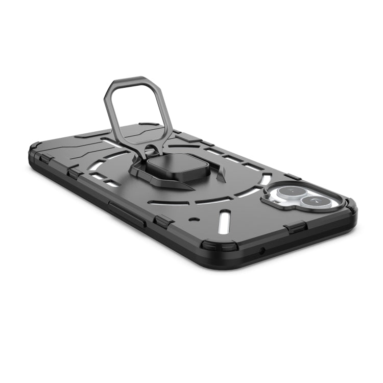 Custodia protettiva antiurto per PC + TPU con supporto per anello magnetico, For Nothing Phone 1