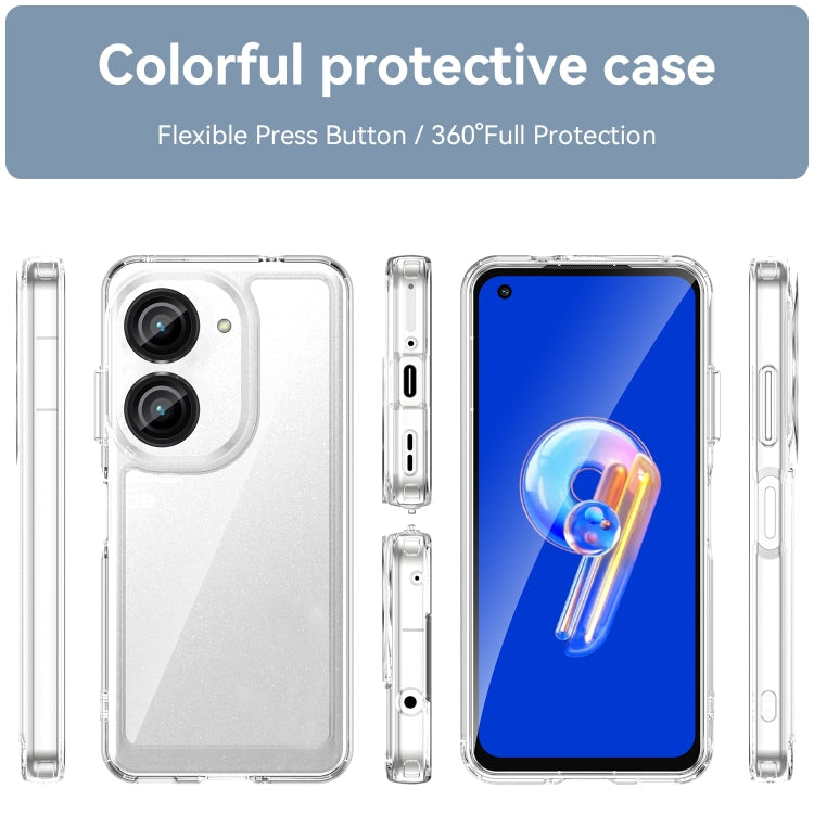 Custodia per telefono in acrilico + TPU serie colorata, For Asus ZenFone 9