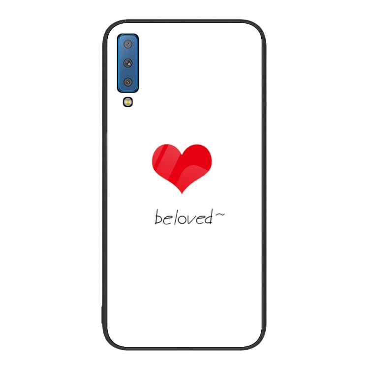 Custodia per telefono in vetro verniciato colorato, For Samsung Galaxy A7 2018