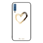 Custodia per telefono in vetro verniciato colorato, For Samsung Galaxy A7 2018