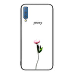 Custodia per telefono in vetro verniciato colorato, For Samsung Galaxy A7 2018