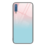 Custodia per telefono in vetro verniciato colorato, For Samsung Galaxy A7 2018