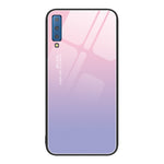 Custodia per telefono in vetro verniciato colorato, For Samsung Galaxy A7 2018