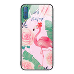 Custodia per telefono in vetro verniciato colorato, For Samsung Galaxy A7 2018