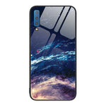 Custodia per telefono in vetro verniciato colorato, For Samsung Galaxy A7 2018