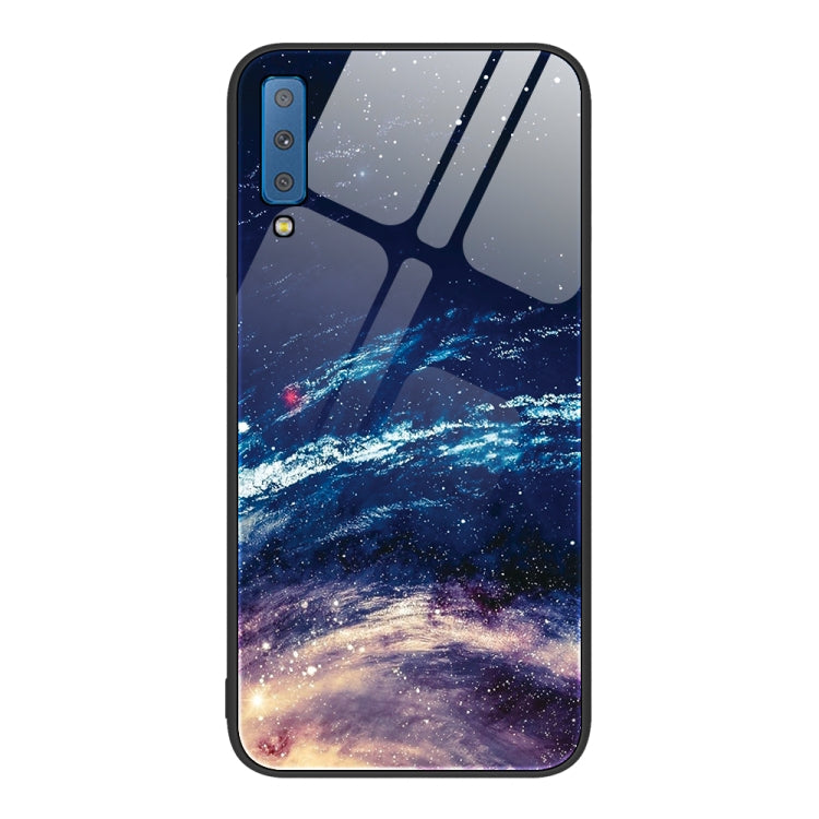 Custodia per telefono in vetro verniciato colorato, For Samsung Galaxy A7 2018
