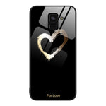 Custodia per telefono in vetro verniciato colorato, For Samsung Galaxy A8+ 2018