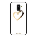 Custodia per telefono in vetro verniciato colorato, For Samsung Galaxy A8+ 2018