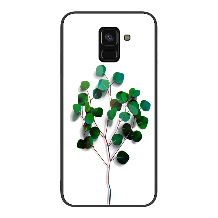 Custodia per telefono in vetro verniciato colorato, For Samsung Galaxy A8+ 2018
