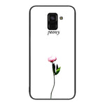 Custodia per telefono in vetro verniciato colorato, For Samsung Galaxy A8+ 2018