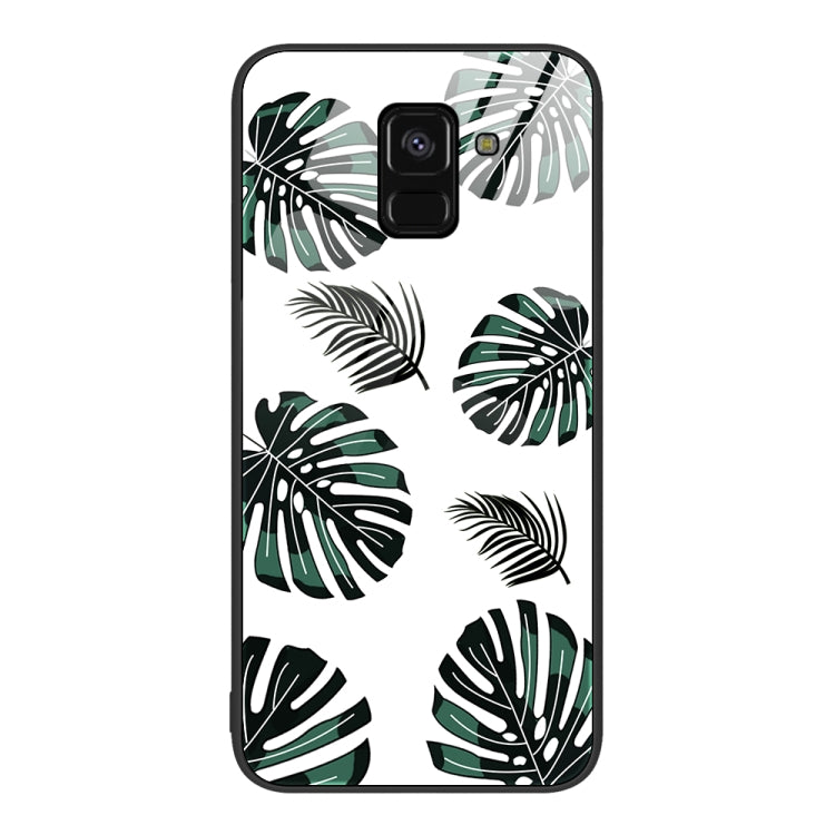 Custodia per telefono in vetro verniciato colorato, For Samsung Galaxy A8+ 2018