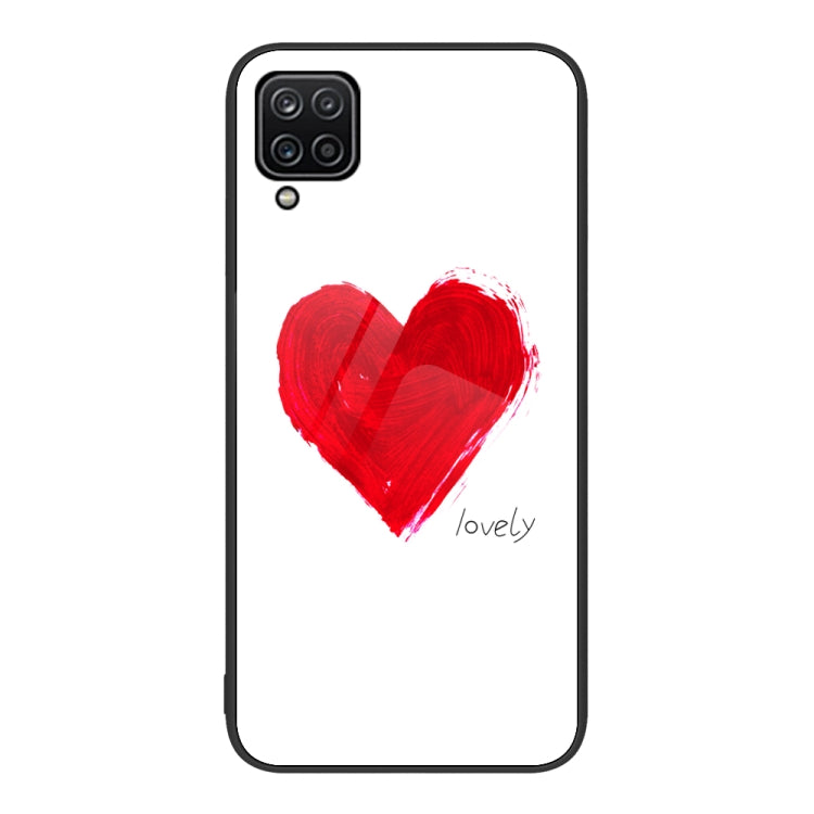 Custodia per telefono in vetro verniciato colorato, For Samsung Galaxy A12